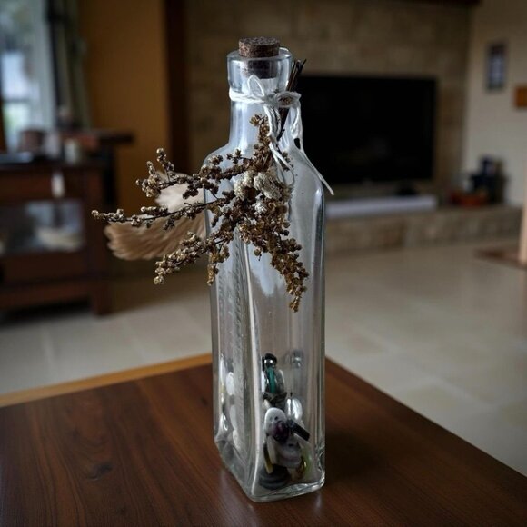 Antique California Fig Syrup Co. Glass Bottle w Cork Vintage Decor Embossed Text - Picture 6 of 7